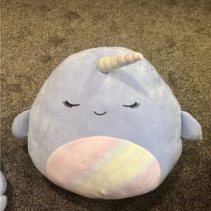 Squishmallows Naomi the Narwhal 16" Stuffed Plush